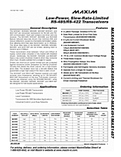 DataSheet MAX483 pdf